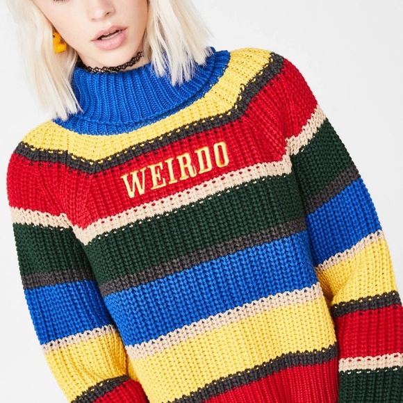 Minga Weirdo Knit Striped Sweater - Picture 1 of 2